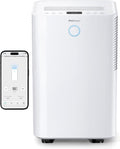 Pro Breeze OmniDry 20L/dag Compressor Luchtontvochtiger met Smart App - Wasdroogfunctie - 5.5L Tank Verwijderd Schimmel Vocht - WiFi Dehumidifier voor Thuis en Kelder