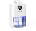 Gloovon® - Luchtontvochtiger - 230ML per dag - 1L Waterreservoir - LED - Luchtontvochtiger Slaapkamer - Dehumidifier - Geschikt voor Woonkamer, Slaapkamer  Badkamer - Wit