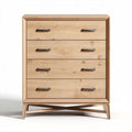 Ladenkast van hout met vier lades en metalen handgrepen 80 x 40 x 100cm