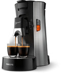 Philips Senseo Select Koffiepadmachine CSA250/10 - Keuze uit 1 of 2 Kopjes - Instelbare Intensiteit - Automatische Uitschakeling - Zwart(Metaal)
