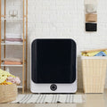 Zubaliya Afvoerdroger 3 Kg - Compacte Trommeldroger Met 5 Programma's, Wandmontage, Oververhittingsbeveiliging - Wit
