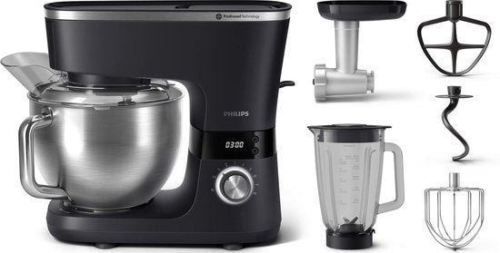 Philips 7000 series HR7962/21 - Keukenmachine - Incl accessoires(Kneedhaak， Sapcentrifuge， Vleesmolen， Kloppers/garde)