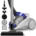 TurboTronic CV04 Stofzuiger - 4 Liter - Grijs/Blauw