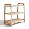 Houten open rek met drie planken voor opslag 80 x 30 x 90cm