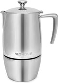 Espressomaker VeoHome 500ml RVS - Percolator inductie - Moka pot 10 kops - Robuuste, Compatibel met Alle Kookplaten(500 ml)