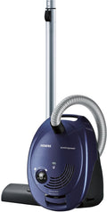Siemens VS06A111 SynchroPower Stofzuiger met zak – Compact – 600 W – 4L stofzak – Blauw/Zwart