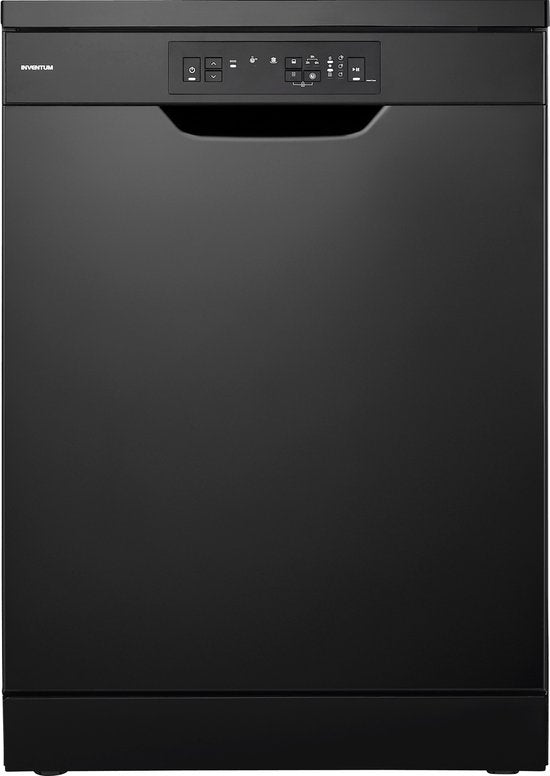 Inventum VVW6008AB vaatwasser - 12 couverts - Bestekmand - 5 programma’s - Deur opent automatisch - Startuitstel - Energielabel D - Vrijstaand - Zwart(Zwart)