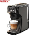 HiBrew HiBREW H1B - 6 in 1 - Koffiemachine - Koffiezetapparaat - Multifunctioneel voor warm en koud - Kapsulekoffiezetapparaat - Voor Nespresso, Dolce Gusto, ESE  gemalen koffie - Zwart(zwart)