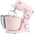 Merkloos / Sans marque Keukenmachine 1300W - Staande Mixer - 10 Snelheden - Dubbele Mengkom 4,5L + 5L - Roze