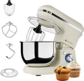KitchenBrothers 1200W Keukenmachine - Keukenrobot - 5L - Mixer met Mengkom - Keukenmixer - Champagne(1200W， Champagne)